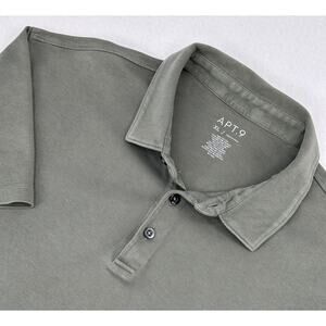 Apt 9 Green Polo Style Short Sleeve Shirt XL Casual Cotton